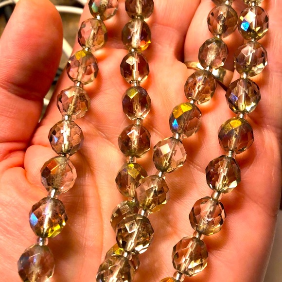 Vintage Genuine crystal beaded strand. 17” long - Picture 3 of 4